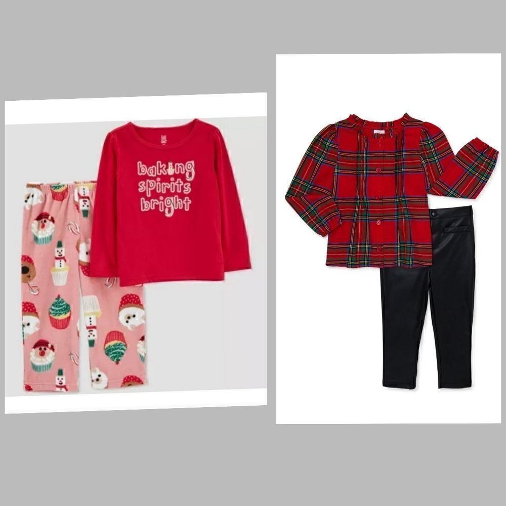 Nwt Baby Toddler Girl Christmas Clothes Bundle - Picture 6 of 6